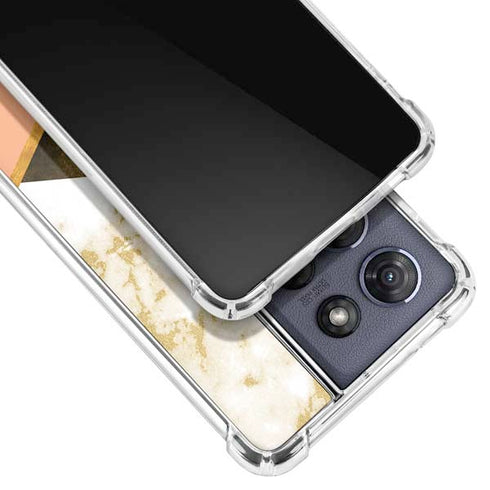 Colored Marble Moto G Power 5G (2025) Clear Case